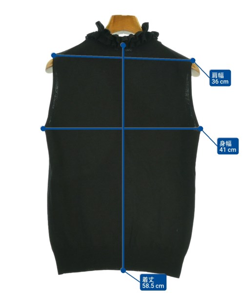 LE CIEL BLEU（ルシェルブルー）ニット・セーター 黒 サイズ:36(S位) レディース/2200654559031