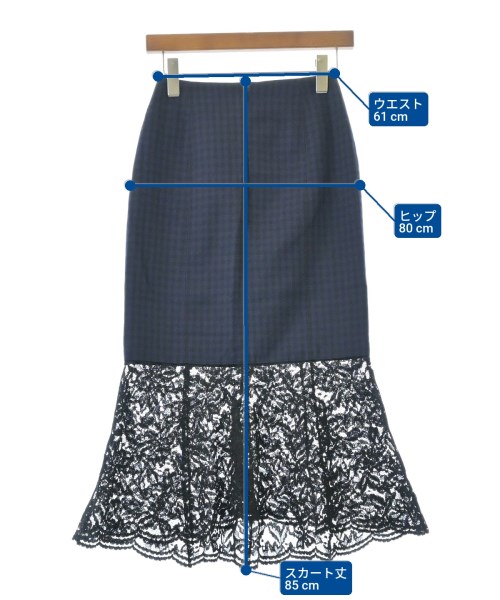 LE CIEL BLEU（ルシェルブルー）ロング・マキシ丈スカート 青 サイズ:34(XS位) レディース/2200663016068