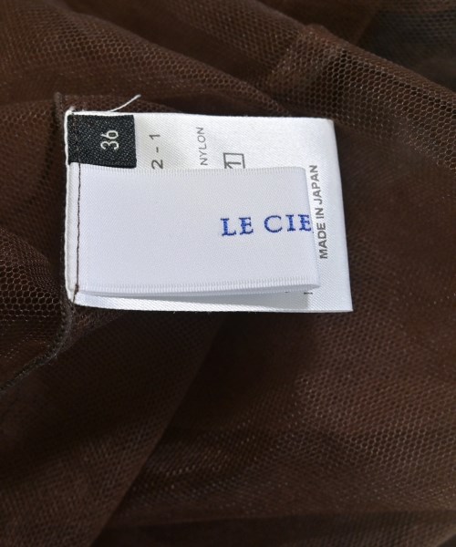LE CIEL BLEU（ルシェルブルー）ブラウス 茶 サイズ:36(S位) レディース/2200661223109