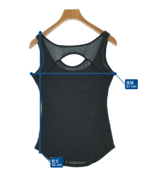 LE CIEL BLEU（ルシェルブルー）タンクトップ 黒 サイズ:36(S位) レディース/2200661223116