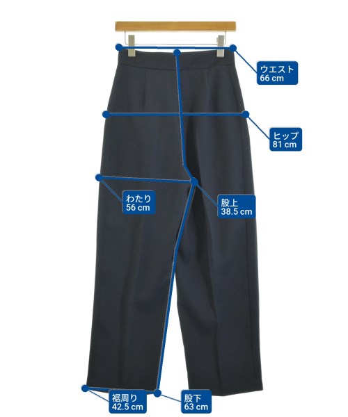 LE CIEL BLEU（ルシェルブルー）スラックス 紺 サイズ:36(S位) レディース/2200662100034