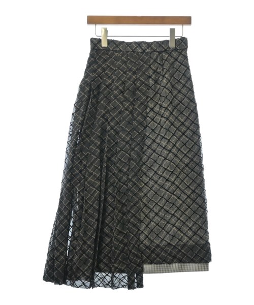 LE CIEL BLEU(ルシェルブルー)ロング・マキシ丈スカート 黒 サイズ:34(XS位)/2200668200035