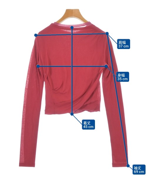LE CIEL BLEU（ルシェルブルー）Tシャツ・カットソー 赤 サイズ:36(S位) レディース/2200685961025