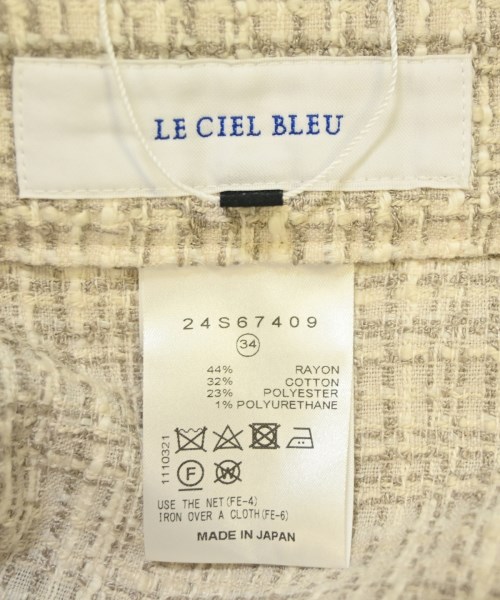 LE CIEL BLEU（ルシェルブルー）ひざ丈スカート ベージュ サイズ:34(XS位) レディース/2200685961032
