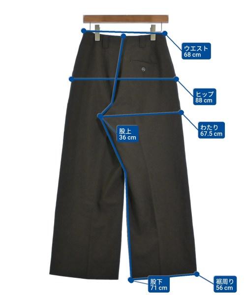 BANNER BARRETT（バナー　バレット）スラックス 茶 サイズ:38(M位) レディース/2200638712094