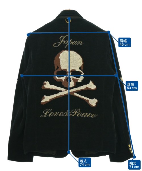 MASTER MIND JAPAN（マスターマインドジャパン）テーラードジャケット 黒 サイズ:S メンズ/2200658142031