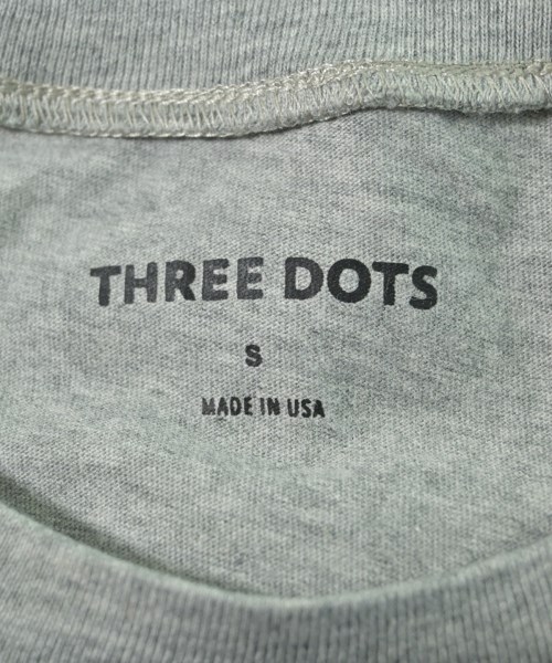 three dots（スリードッツ）Tシャツ・カットソー グレー サイズ:S メンズ/2200632522439
