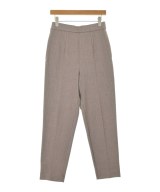 three dots（スリードッツ）スラックス 茶 サイズ:M レディース/2200620023092