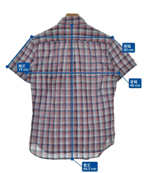 three dots（スリードッツ）カジュアルシャツ 紺 サイズ:S メンズ/2200638551037