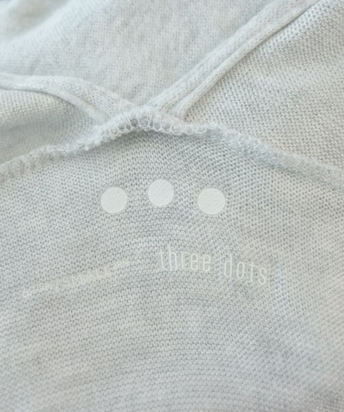 three dots（スリードッツ）カーディガン グレー サイズ:3(L位) レディース/2200624907015