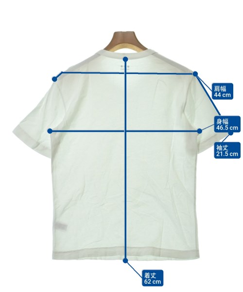 three dots（スリードッツ）Tシャツ・カットソー 白 サイズ:S メンズ/2200625945016