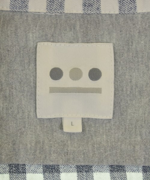 three dots（スリードッツ）カジュアルシャツ 紺 サイズ:L メンズ/2200641072031