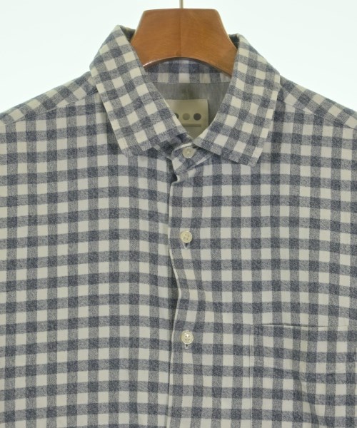 three dots（スリードッツ）カジュアルシャツ 紺 サイズ:L メンズ/2200641072031