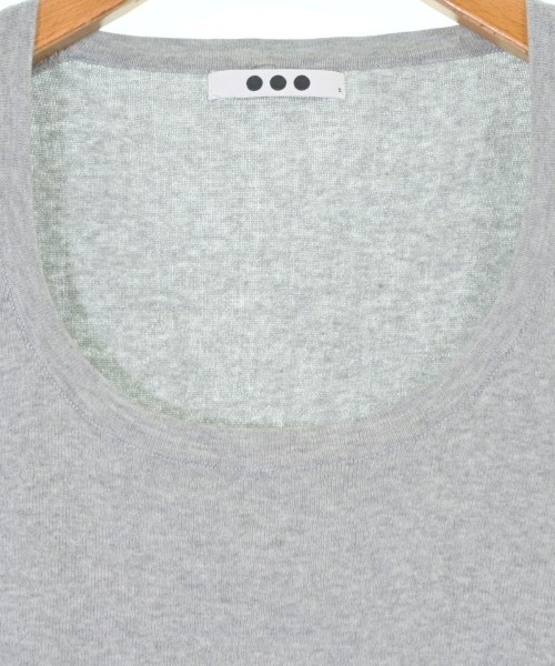 three dots（スリードッツ）ニット・セーター グレー サイズ:S レディース/2200628172235