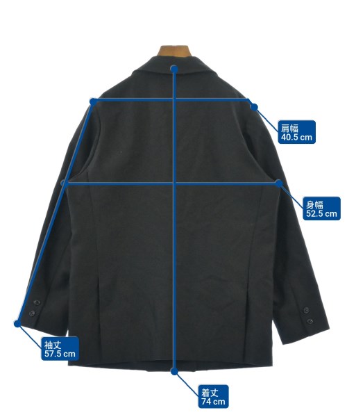 three dots（スリードッツ）カジュアルジャケット 黒 サイズ:S レディース/2200626936396