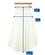 three dots（スリードッツ）ロング・マキシ丈スカート 白 サイズ:XS レディース/2200631689065