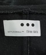 three dots（スリードッツ）コート 黒 サイズ:XS レディース/2200643482012