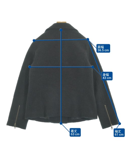 three dots（スリードッツ）ブルゾン 黒 サイズ:M レディース/2200644005029