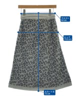 three dots（スリードッツ）ひざ丈スカート グレー サイズ:S レディース/2200644024020