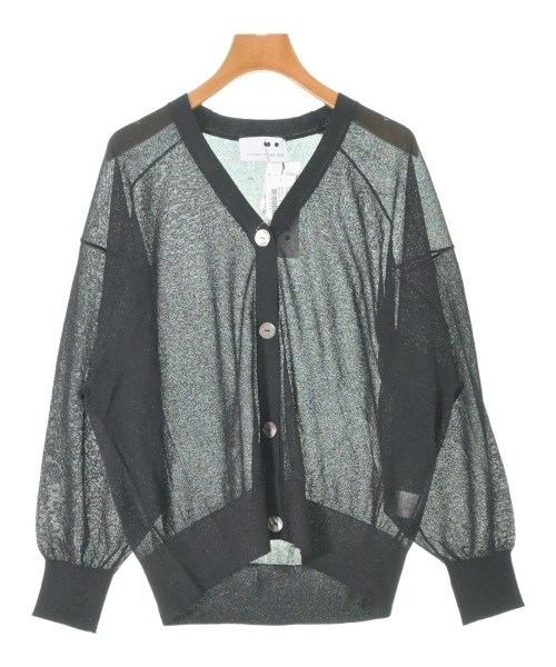 three dots(スリードッツ)カーディガン 黒 サイズ:S/2200644750752