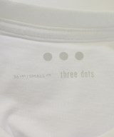 three dots（スリードッツ）Tシャツ・カットソー 白 サイズ:S レディース/2200644750790