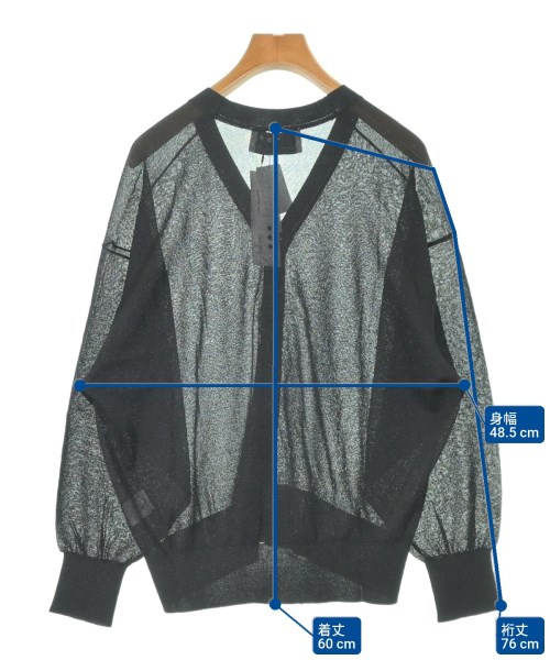 three dots（スリードッツ）カーディガン 黒 サイズ:S レディース/2200644750844