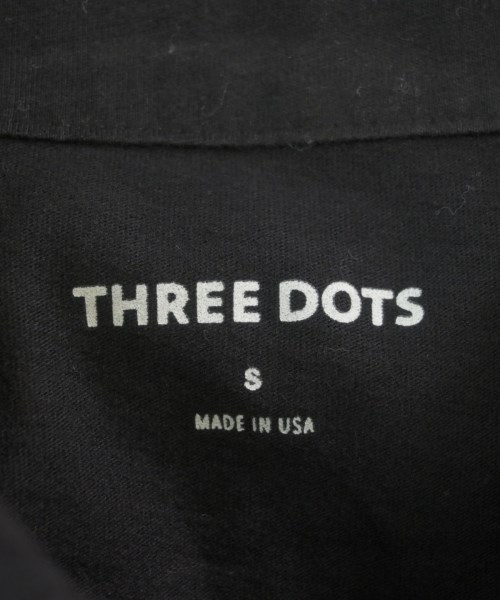 three dots（スリードッツ）Tシャツ・カットソー 黒 サイズ:S メンズ/2200535491078