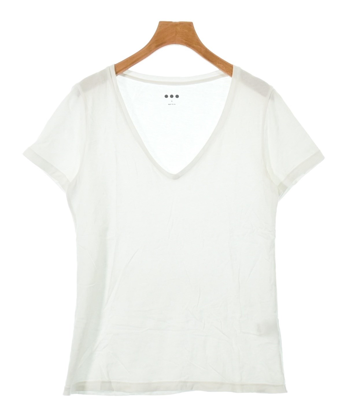 three dots 白　カットソー three dots（スリードッツ）Tシャツ・カットソー 白 サイズ:S