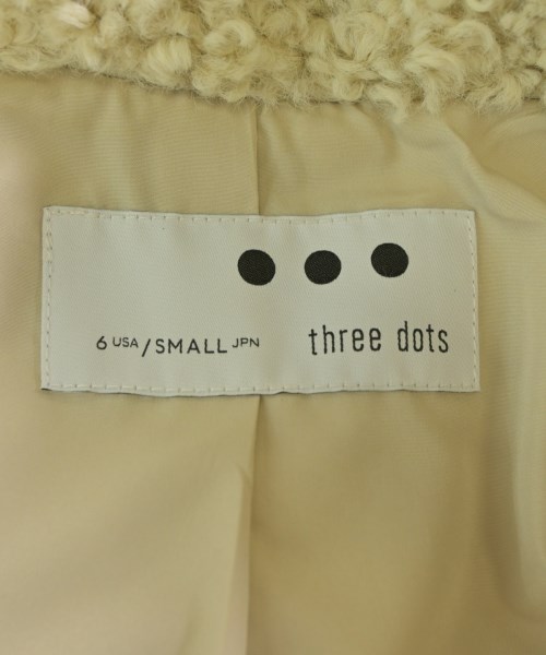 three dots（スリードッツ）コート 白 サイズ:S レディース/2200624921011