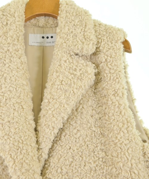 three dots（スリードッツ）コート 白 サイズ:S レディース/2200624921011