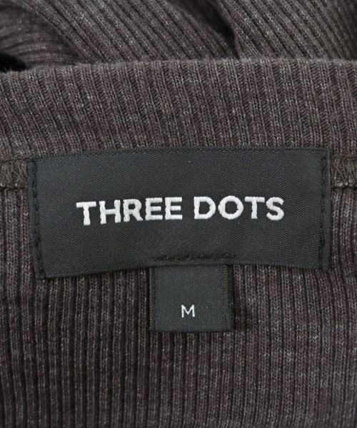 three dots（スリードッツ）Tシャツ・カットソー 茶 サイズ:M メンズ/2200625280018