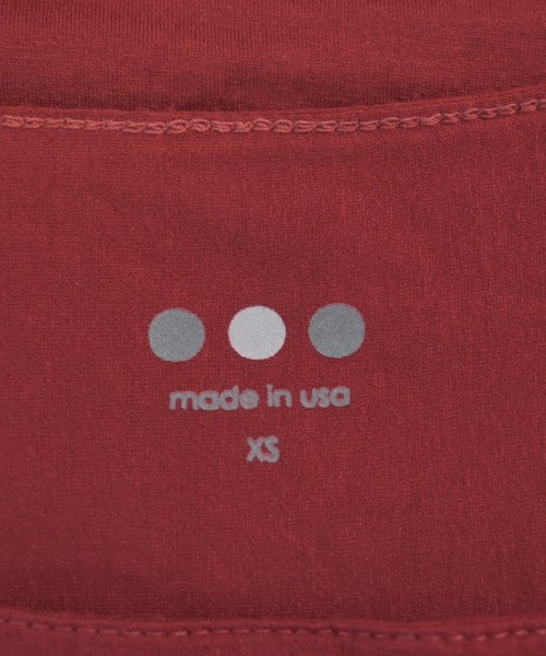 three dots（スリードッツ）Tシャツ・カットソー 赤 サイズ:XS レディース/2200629047020