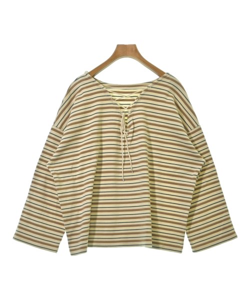 three dots（スリードッツ）Tシャツ・カットソー ベージュ サイズ:S レディース/2200626552046