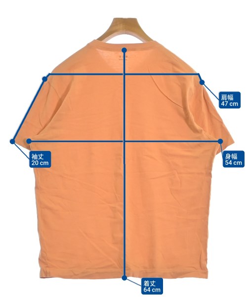 three dots（スリードッツ）Tシャツ・カットソー オレンジ サイズ:-(L位) メンズ/2200627385179