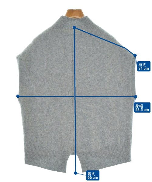 three dots（スリードッツ）ニット・セーター グレー サイズ:S レディース/2200632863044