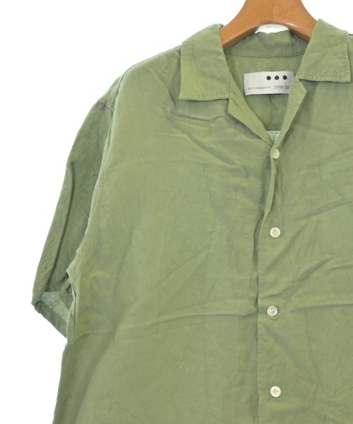 three dots（スリードッツ）カジュアルシャツ カーキ サイズ:M レディース/2200619556068