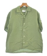 three dots（スリードッツ）カジュアルシャツ カーキ サイズ:M レディース/2200619556068