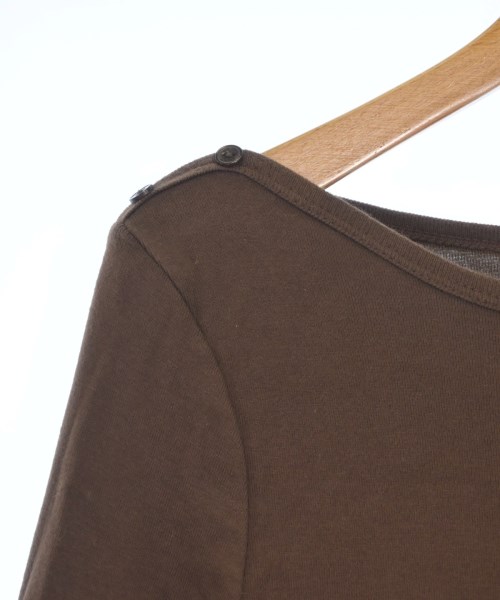 three dots（スリードッツ）Tシャツ・カットソー 茶 サイズ:-(XS位) レディース/2200619582043