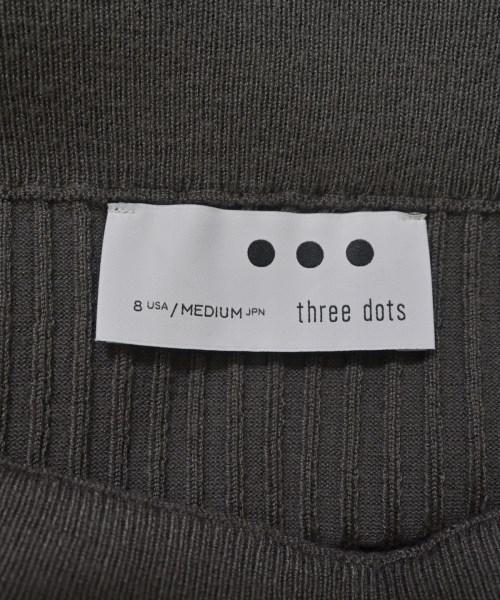 three dots（スリードッツ）ロング・マキシ丈スカート グレー サイズ:M レディース/2200613492058