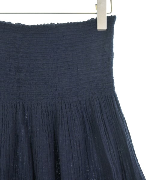 three dots（スリードッツ）ロング・マキシ丈スカート 紺 サイズ:M レディース/2200609524527