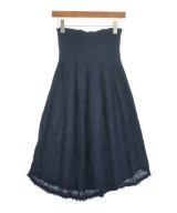 three dots（スリードッツ）ロング・マキシ丈スカート 紺 サイズ:M レディース/2200609524527
