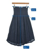 three dots（スリードッツ）ロング・マキシ丈スカート 紺 サイズ:M レディース/2200609524527