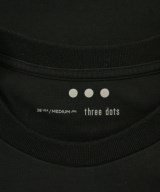 three dots（スリードッツ）Tシャツ・カットソー 黒 サイズ:M メンズ/2200619683030