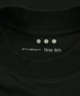 three dots（スリードッツ）Tシャツ・カットソー 黒 サイズ:M メンズ/2200619683054