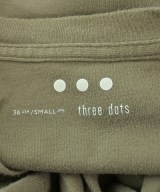three dots（スリードッツ）Tシャツ・カットソー カーキ サイズ:S メンズ/2200677156071
