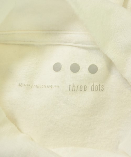 three dots（スリードッツ）Tシャツ・カットソー 白 サイズ:●●●(XS位) メンズ/2200677731063