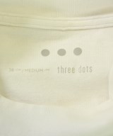 three dots（スリードッツ）Tシャツ・カットソー 白 サイズ:●●●(XS位) メンズ/2200677731070
