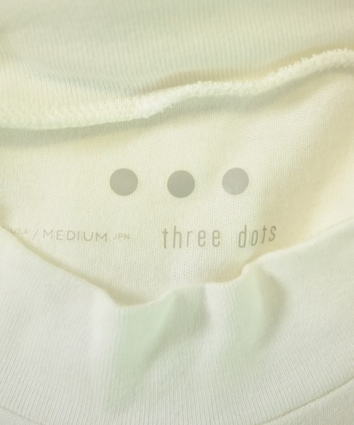 three dots（スリードッツ）Tシャツ・カットソー 白 サイズ:●●●(XS位) メンズ/2200677731087