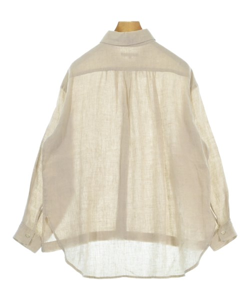 three dots（スリードッツ）カジュアルシャツ ベージュ サイズ:S レディース/2200680367099