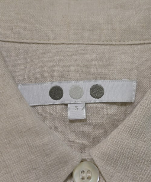 three dots（スリードッツ）カジュアルシャツ ベージュ サイズ:S レディース/2200680367099